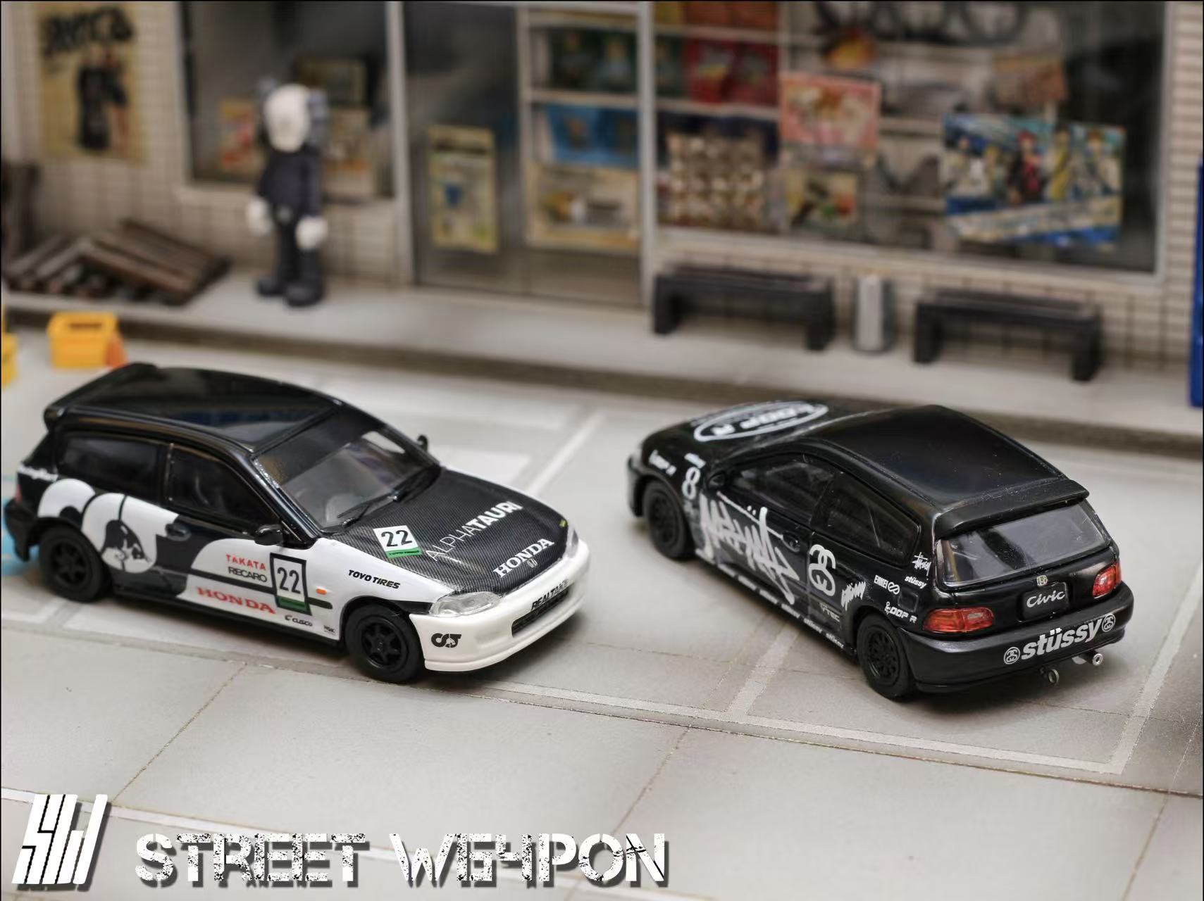 [STREET WEAPON] 1:64 Honda Civic EG6 Stussy Version