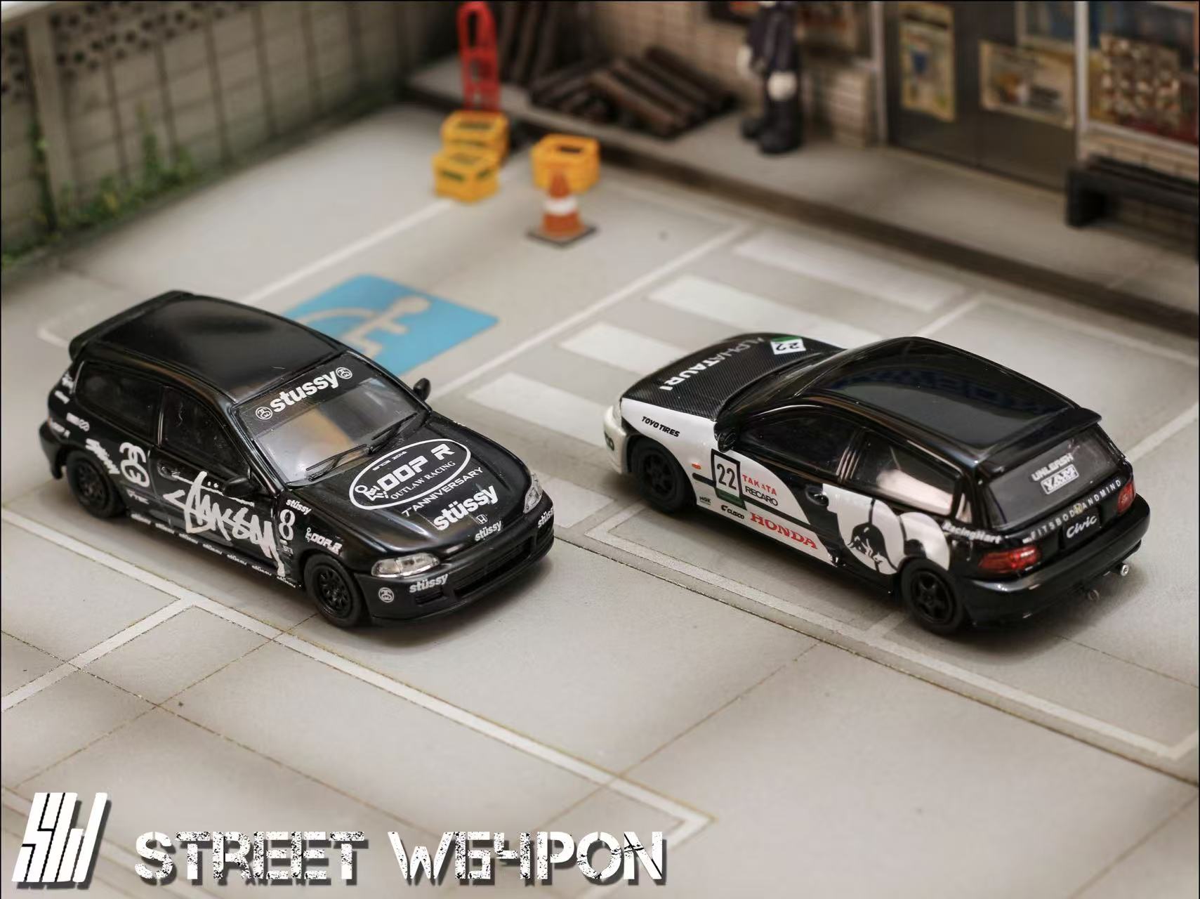 [STREET WEAPON] 1:64 Honda Civic EG6 Stussy Version