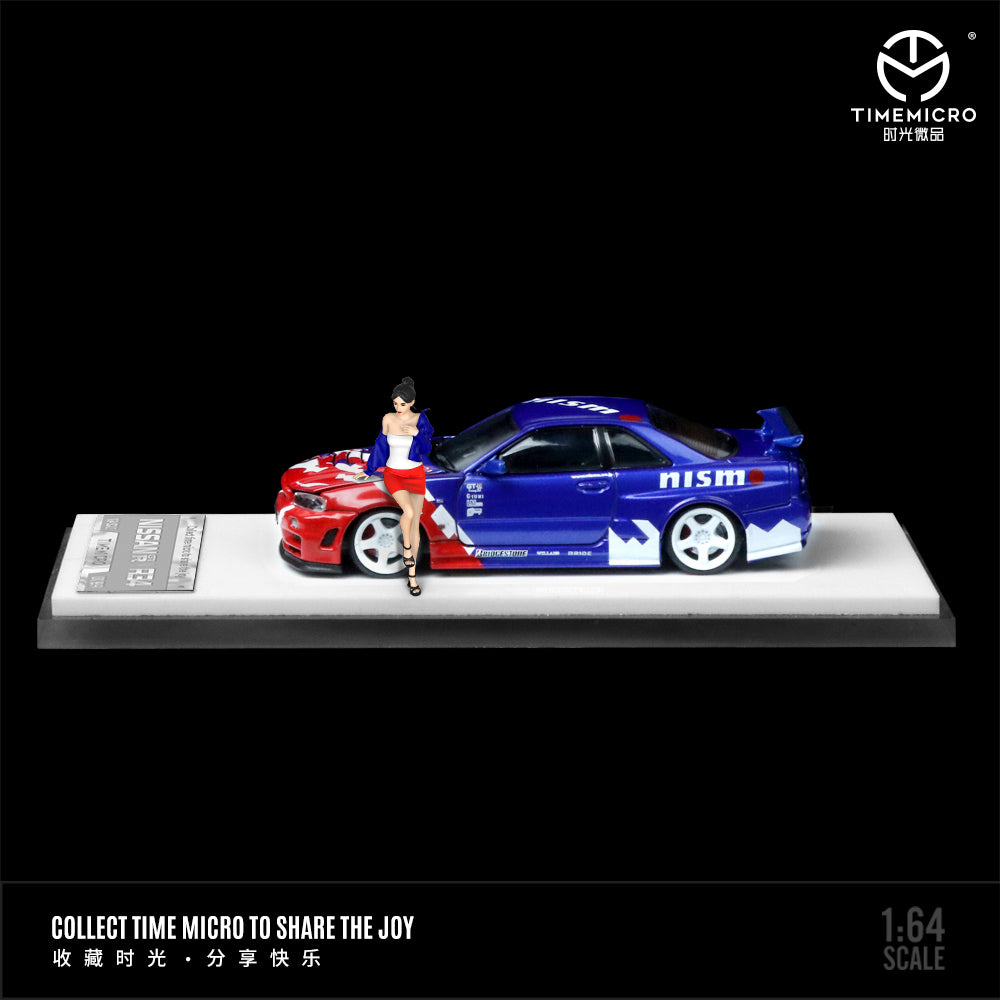 [TIME MICRO] 1:64 GTR R34 Z-Tune Red/Blue