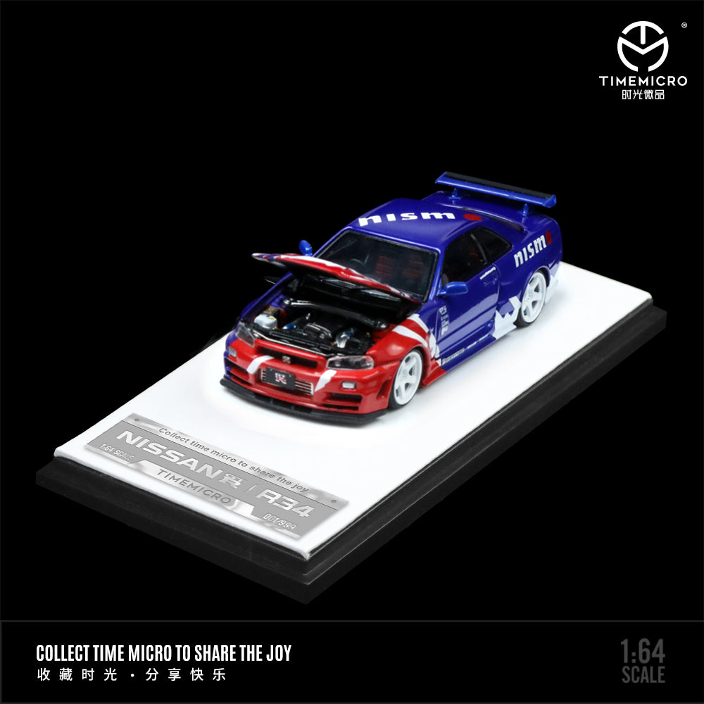 [TIME MICRO] 1:64 GTR R34 Z-Tune Red/Blue