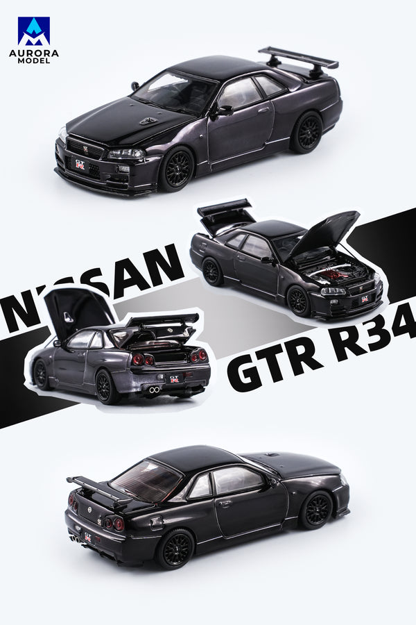 [AURORA MODEL] 1:64 GTR R34 Dongguan AIT Exhibition Limited Edition