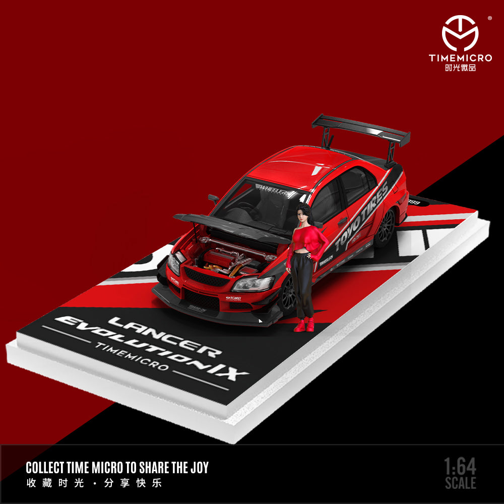 [TIME MICRO] 1:64 Mitsubishi Evo IX Red Devils