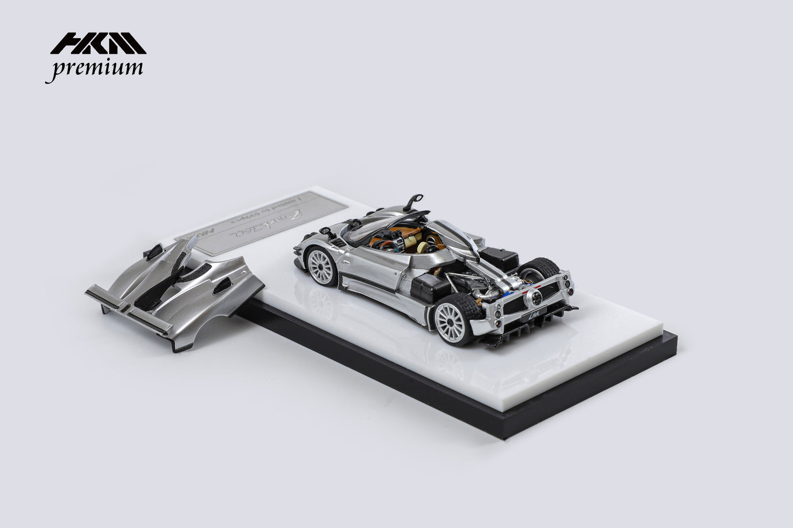 [HKM] 1:64 Zonda 760 Roadster Liquid Silver