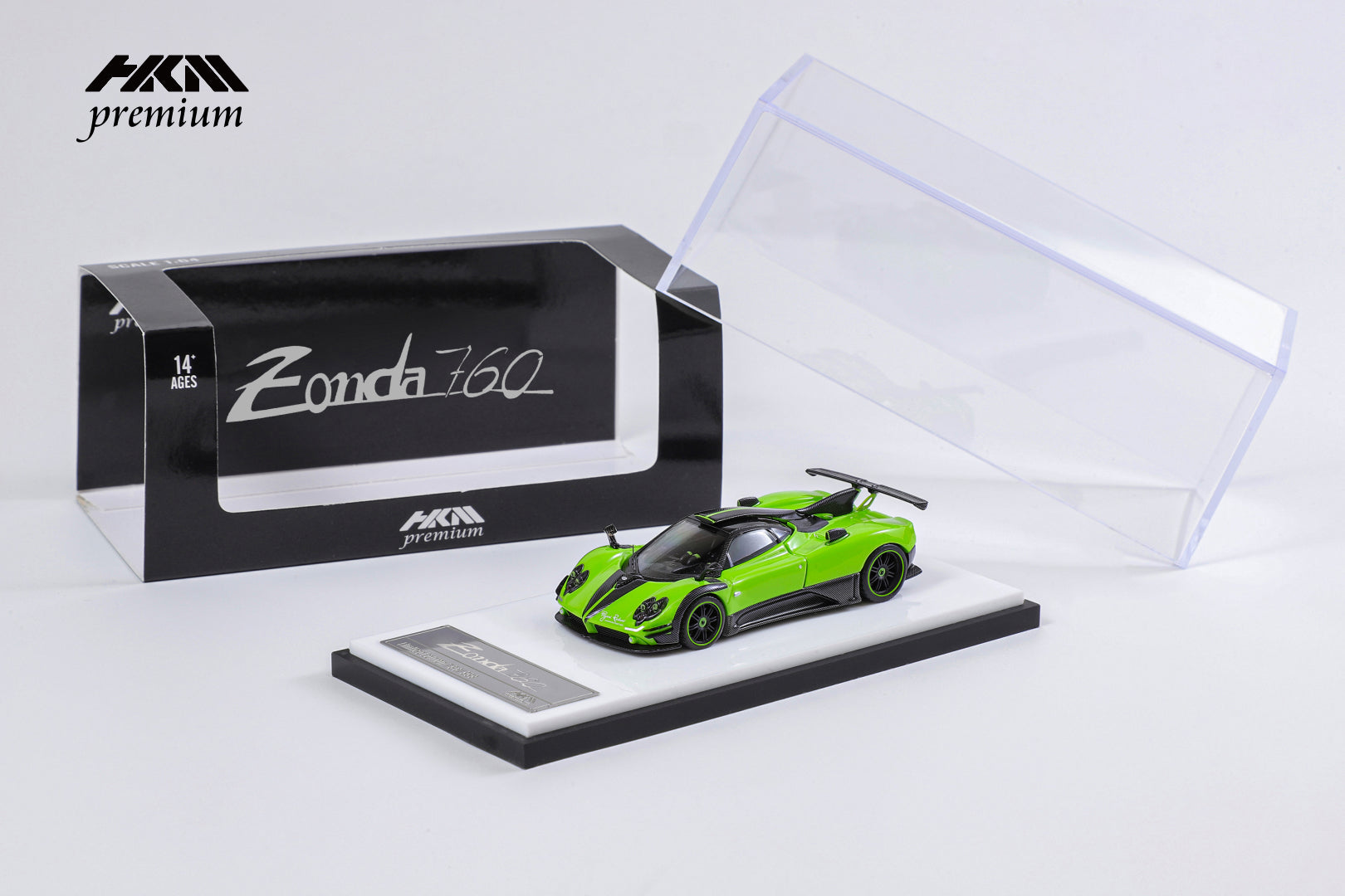 [HKM] 1:64 Zonda 760 Berlinetta 2014 Hardtop Apple Green