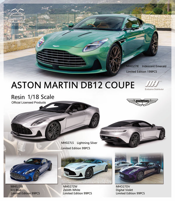 [MOTORHELIX] 1:18 Aston Mastin DB12 Coupe lridescent Emerald