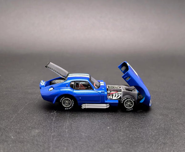 [FINE WORKS64] 1:64 Shelby Daytona Blue Strips