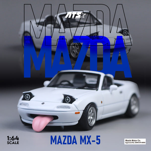 [ATS CAR MODEL] 1:64 Mazda MX-5 White