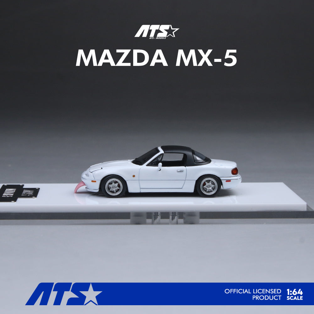 [ATS CAR MODEL] 1:64 Mazda MX-5 White