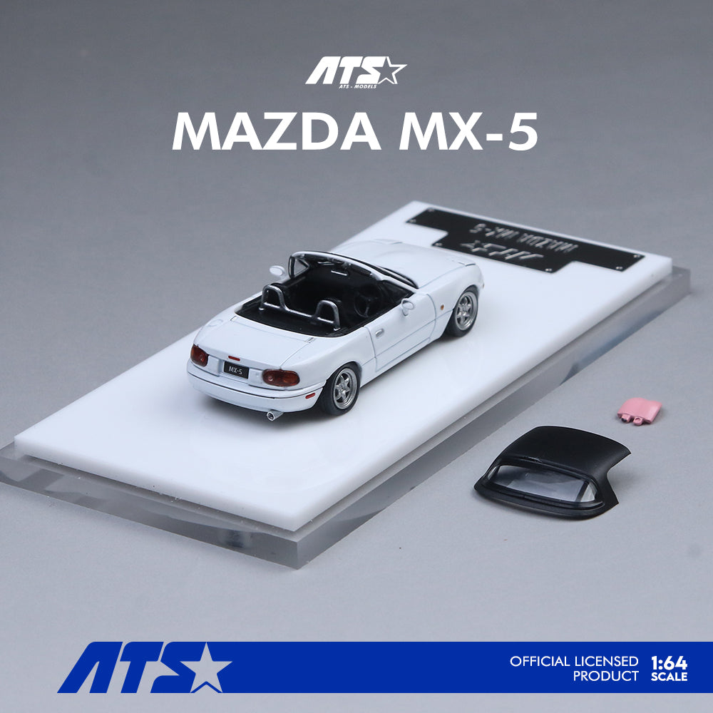 [ATS CAR MODEL] 1:64 Mazda MX-5 White