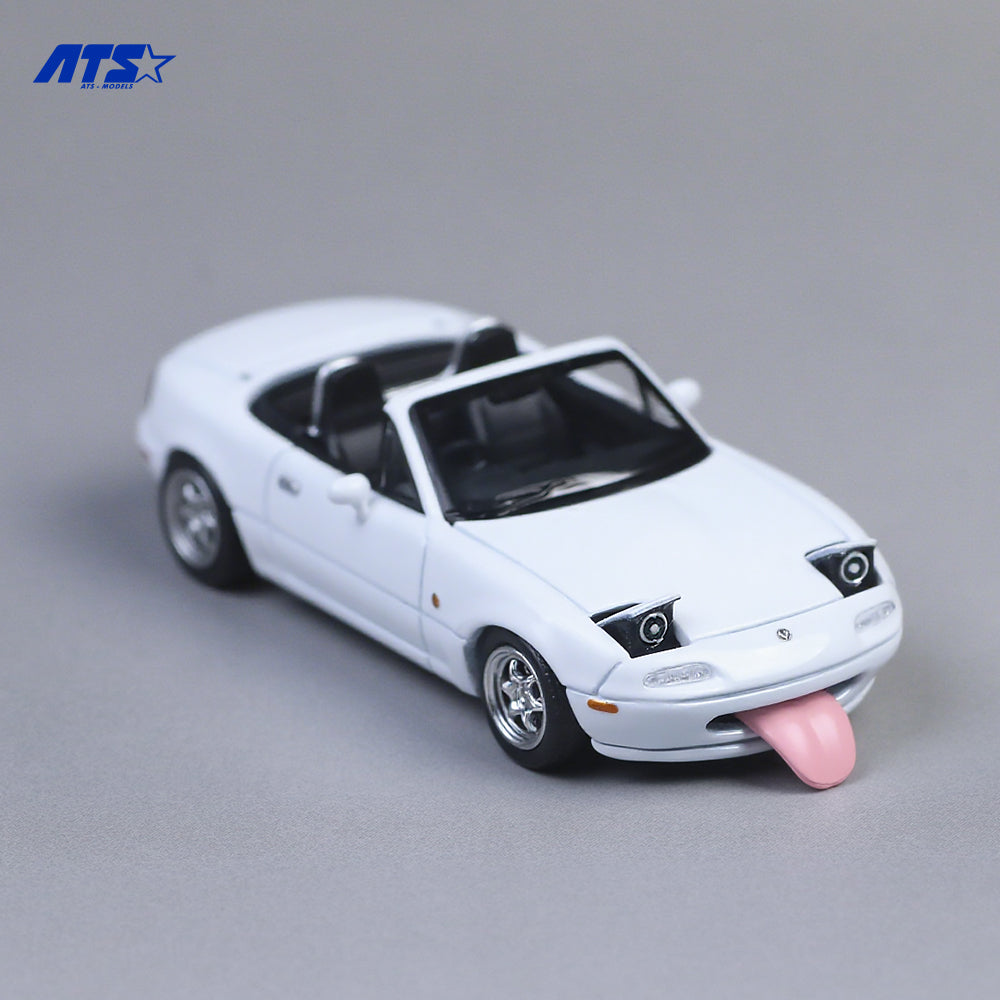 [ATS CAR MODEL] 1:64 Mazda MX-5 White