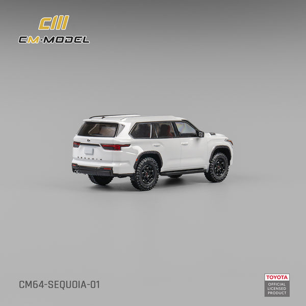 [CM MODEL] 1:64 Toyota Sequoia Pearl White