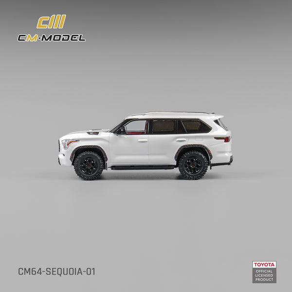 [CM MODEL] 1:64 Toyota Sequoia Pearl White