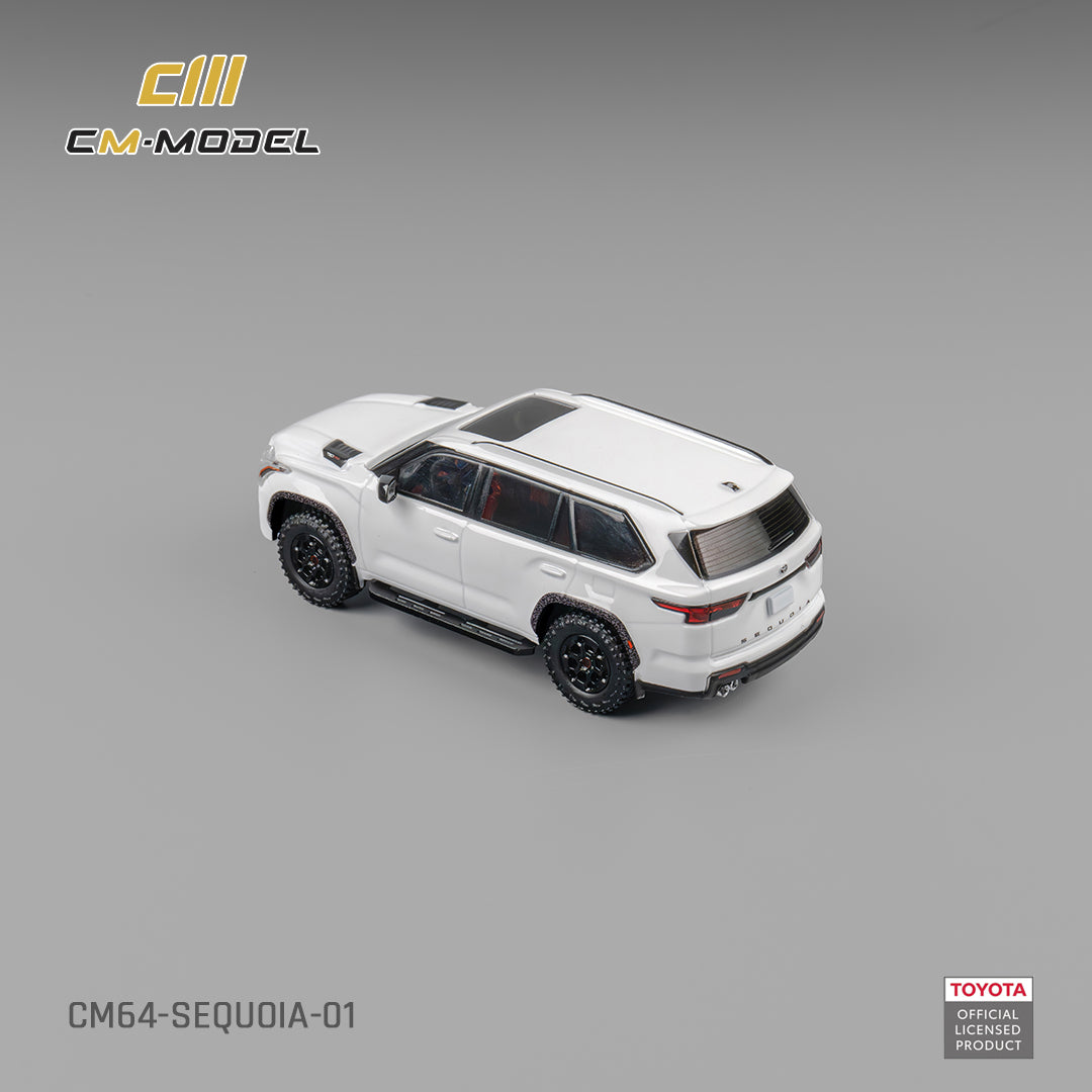 [CM MODEL] 1:64 Toyota Sequoia Pearl White