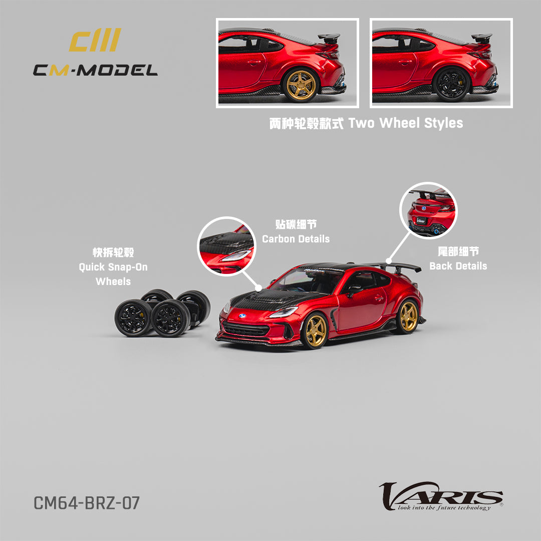 [CM MODEL] 1:64 Subaru BRZ Varis Widebody Metallic Red