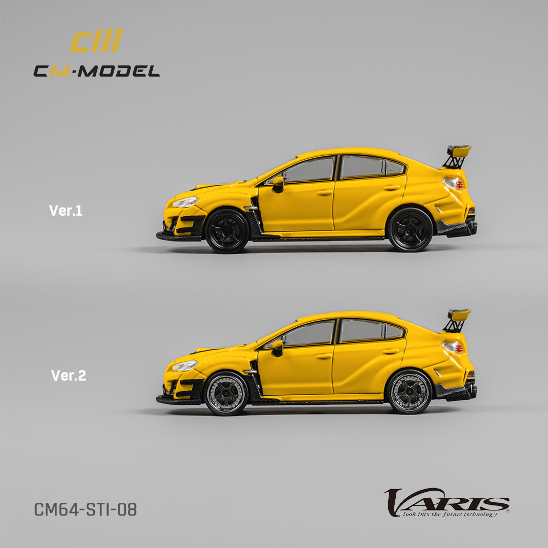 [CM MODEL] 1:64 Subaru STI Varis Widebody 1.0 Yellow