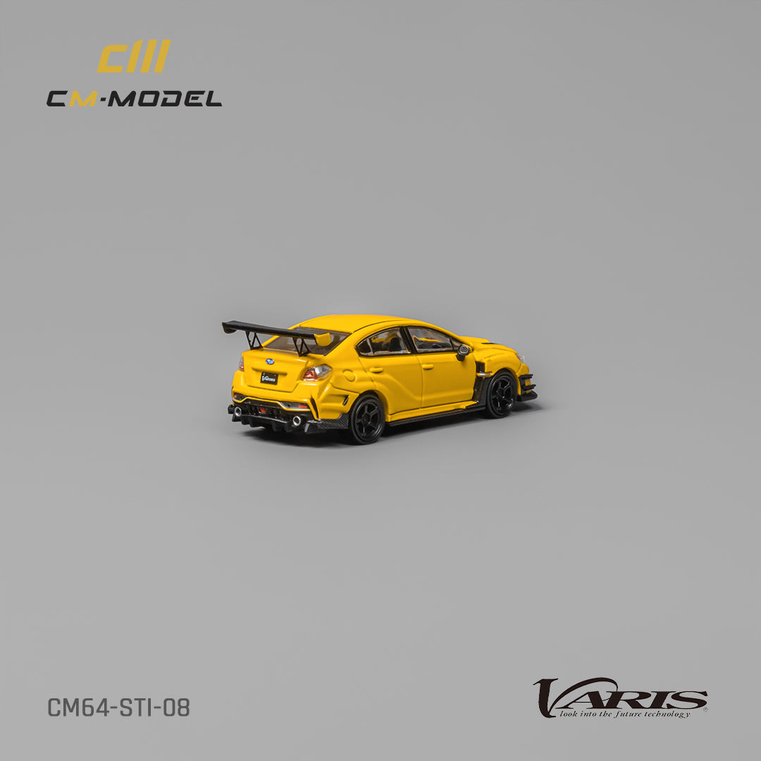 [CM MODEL] 1:64 Subaru STI Varis Widebody 1.0 Yellow