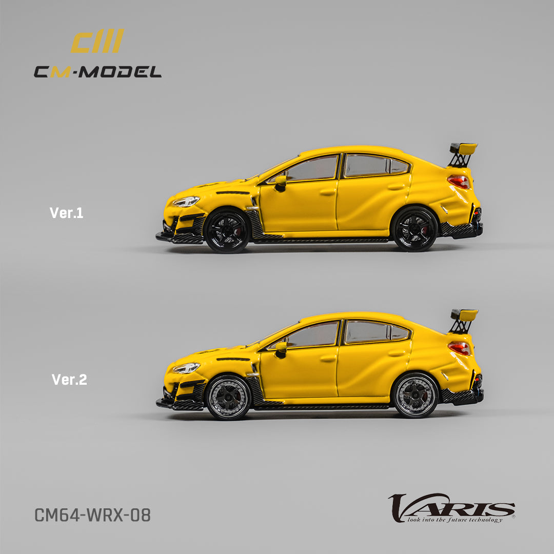 [CM MODEL] 1:64 Subaru WRX Varis Widebody 2.0 Yellow