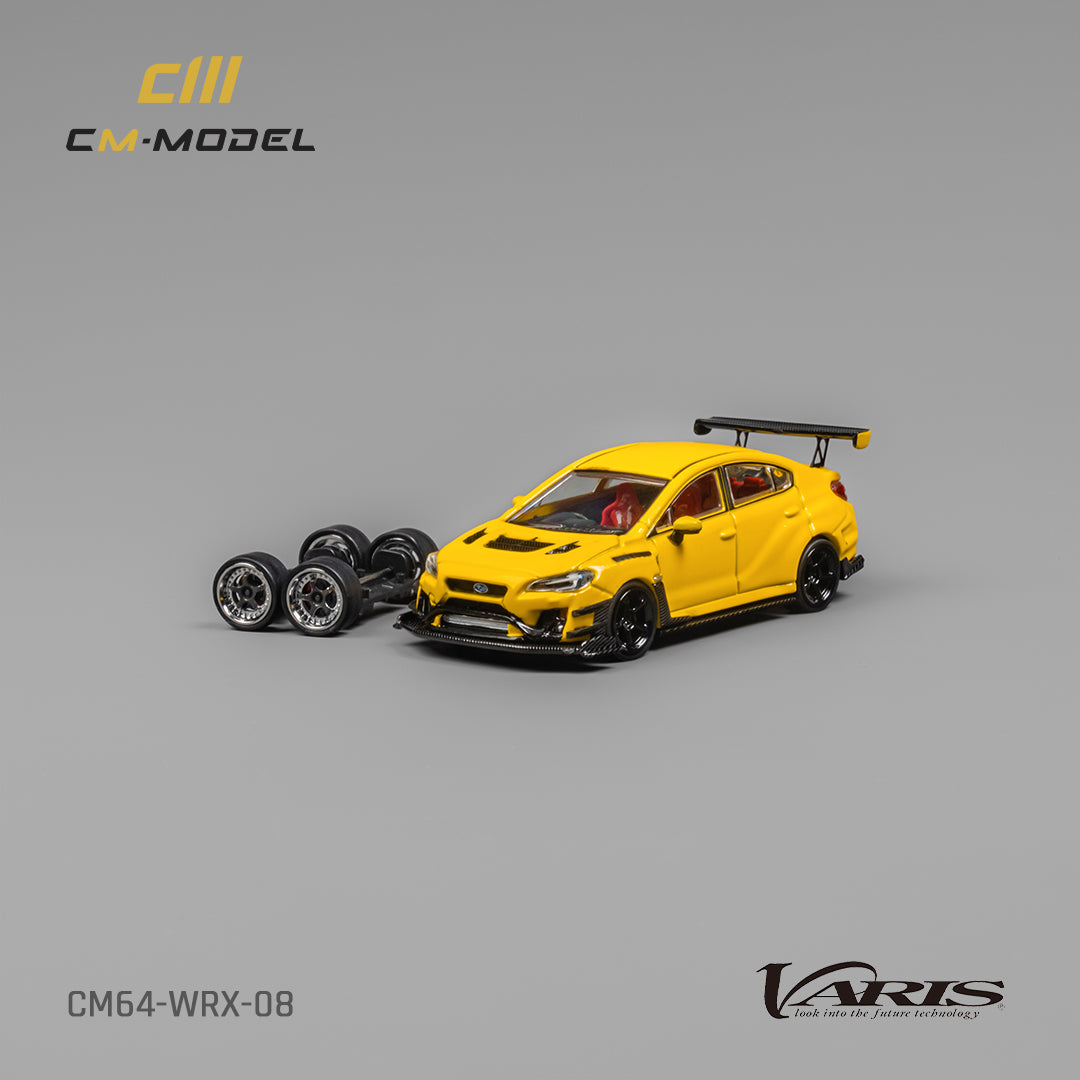 [CM MODEL] 1:64 Subaru WRX Varis Widebody 2.0 Yellow