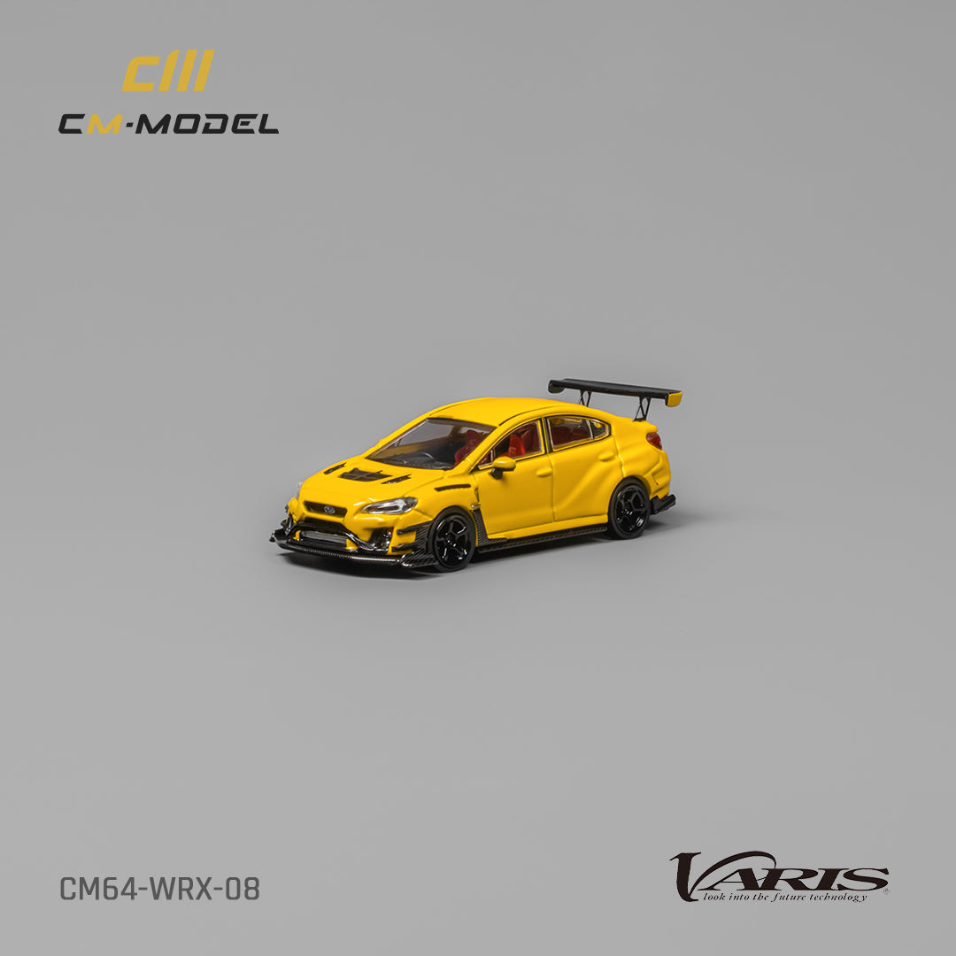 [CM MODEL] 1:64 Subaru WRX Varis Widebody 2.0 Yellow