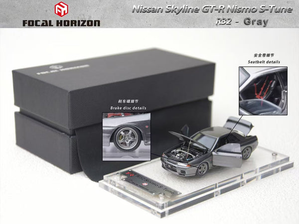 [FOCAL HORIZON] 1:64 Nissan Skyline GT-R R32 Nismo S-Tune Gun Grey