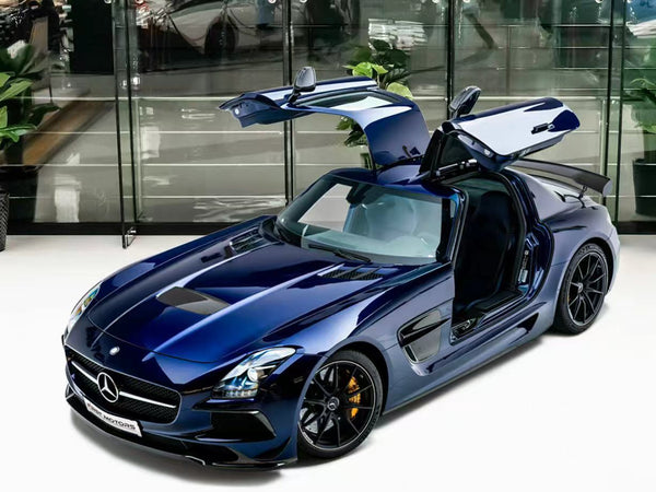 [FUNNY MODEL] 1:64 Mercedes-Benz SLS AMG Black Series Dark Blue