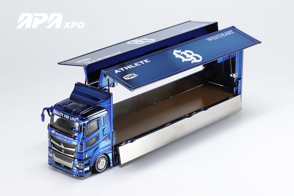 [GCD] 1:64 LB-Trucks Mitsubishi Fuso Chrome Blue [2025 FOSHAN APA XPO Limited Edition]