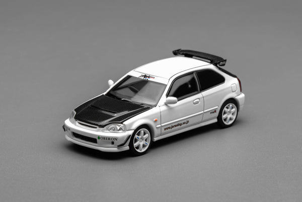 [MOTORHELIX] 1:64 Honda Civic Type R (EK9) J‘s Racing Livery White