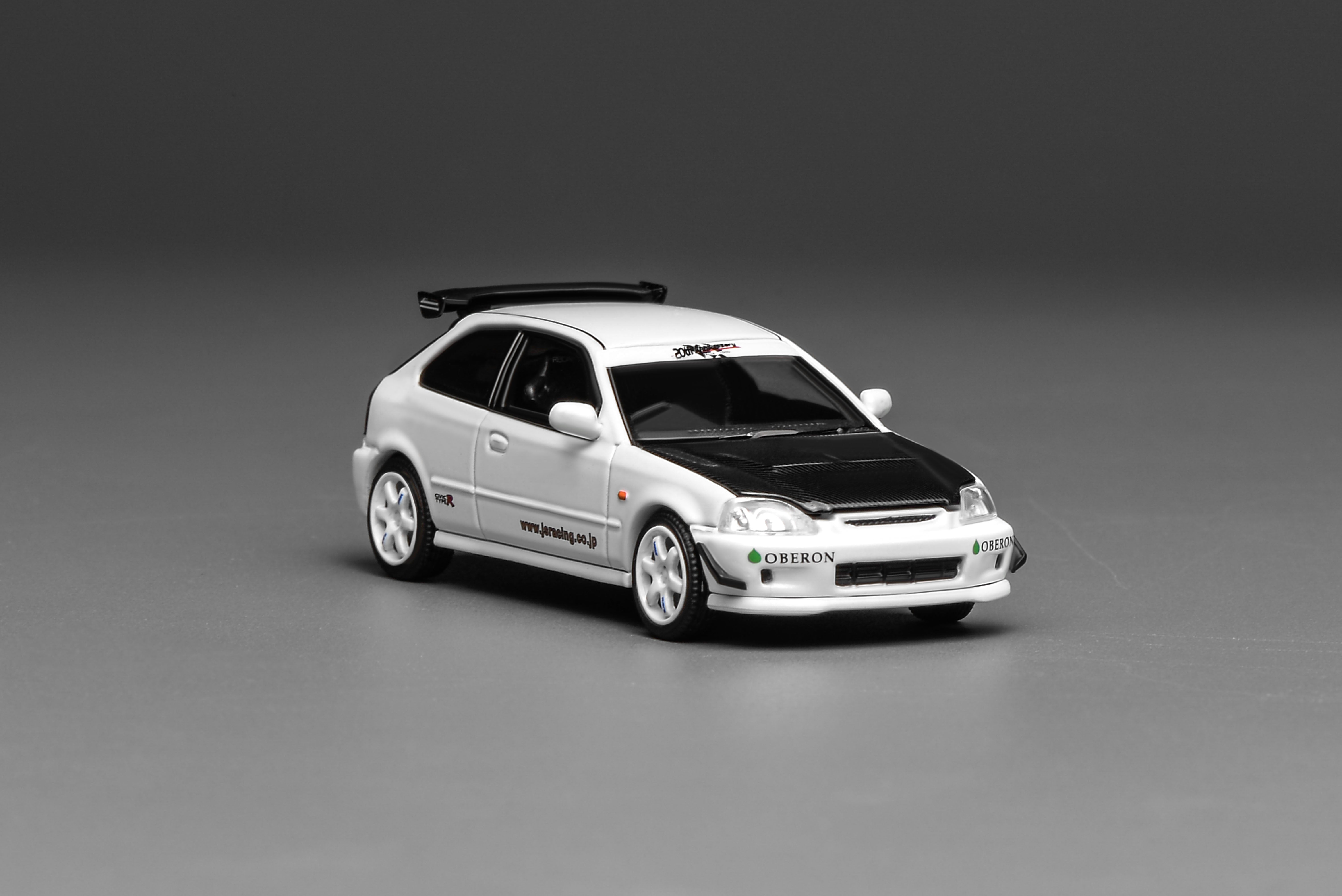 [MOTORHELIX] 1:64 Honda Civic Type R (EK9) J‘s Racing Livery White