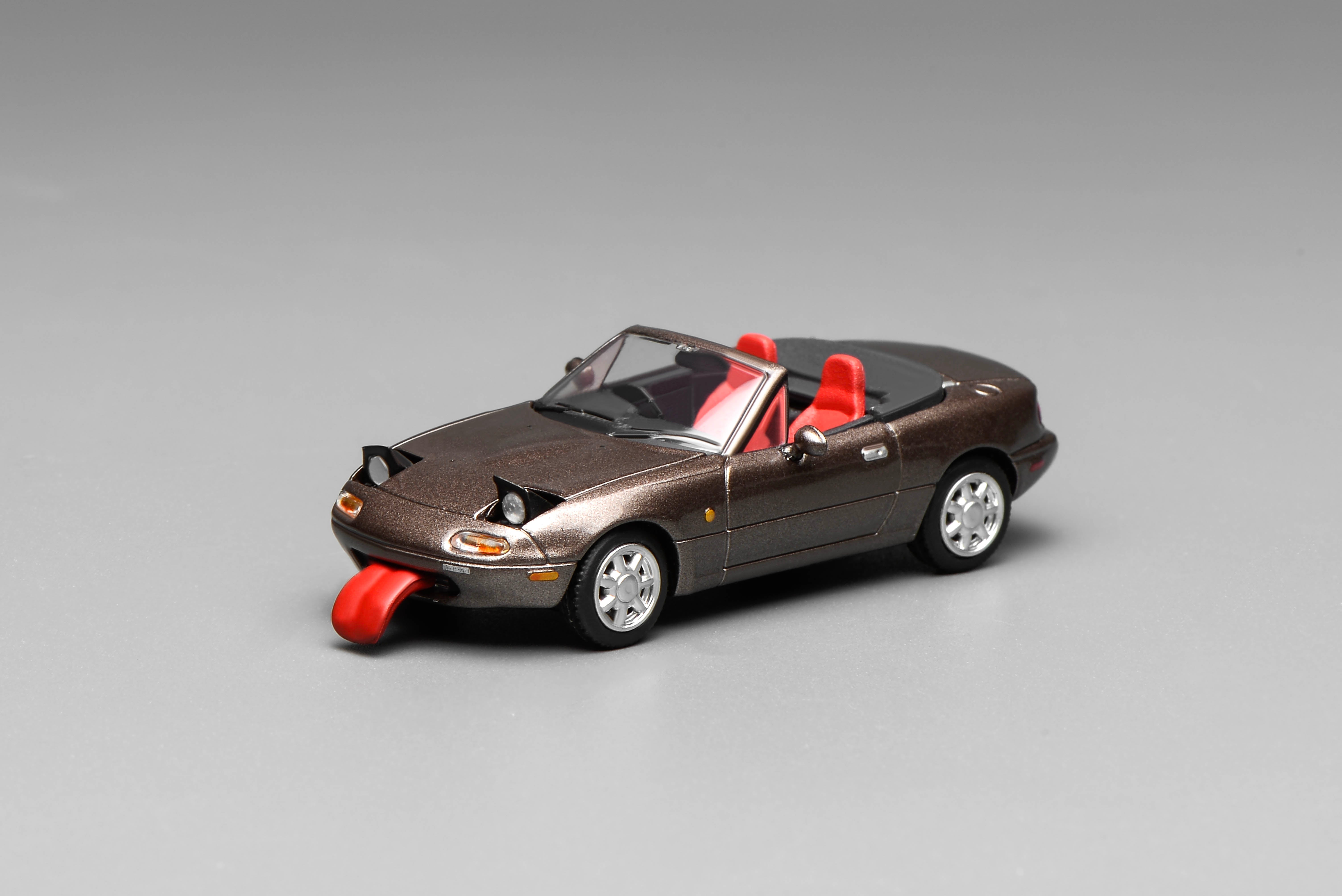 [MOTORHELIX] 1:64 Mazda Eunos Roadster (NA) RHD Metallic Brown