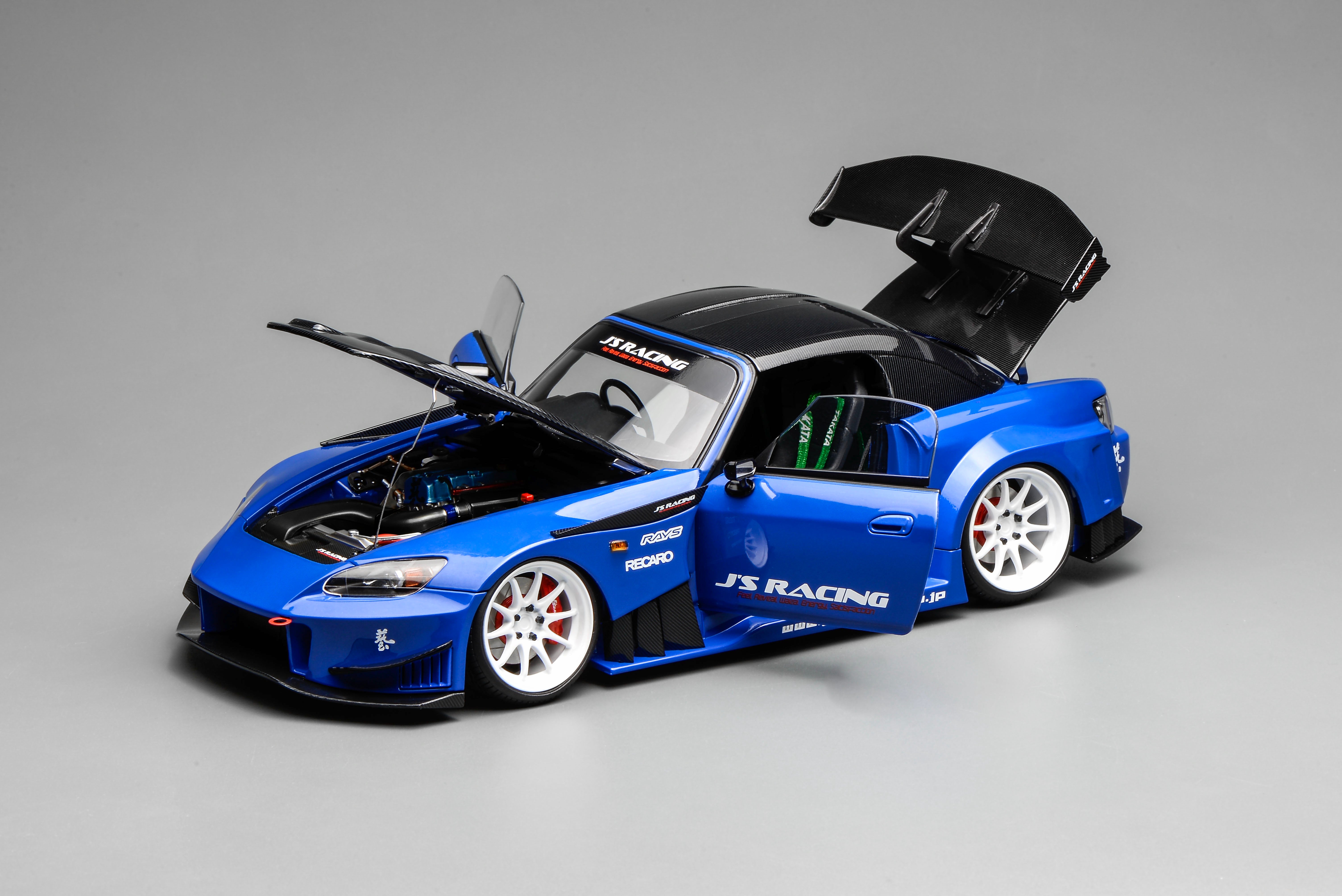 [MOTORHELIX] 1:18 Honda S2000 J'S Racing Apex Blue Pearl