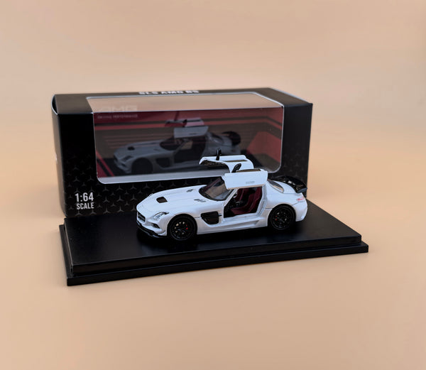 [FINE WORKS64] 1:64 Benz SLS AMG BS Pearl White