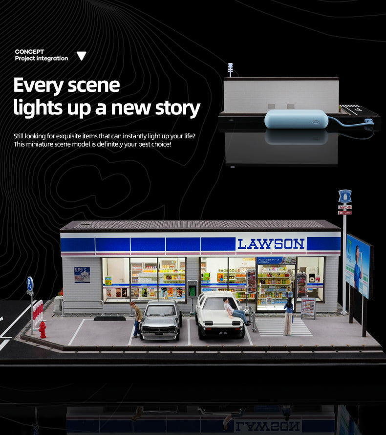 [SHOU CANG JIA] 1:64 Lawson Convenience Store Diorama