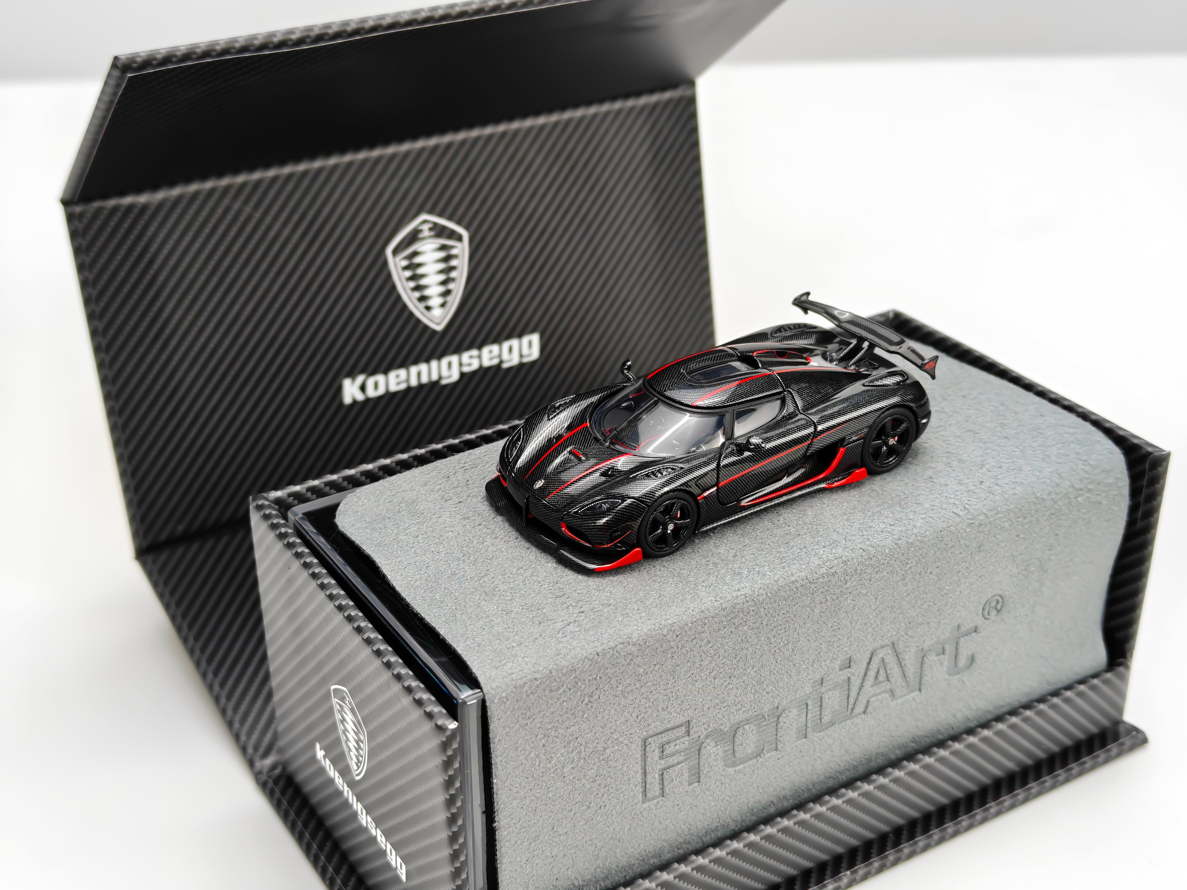 [FRONTIART] 1:64 Koenigsegg Agera RS Carbon With Red Line