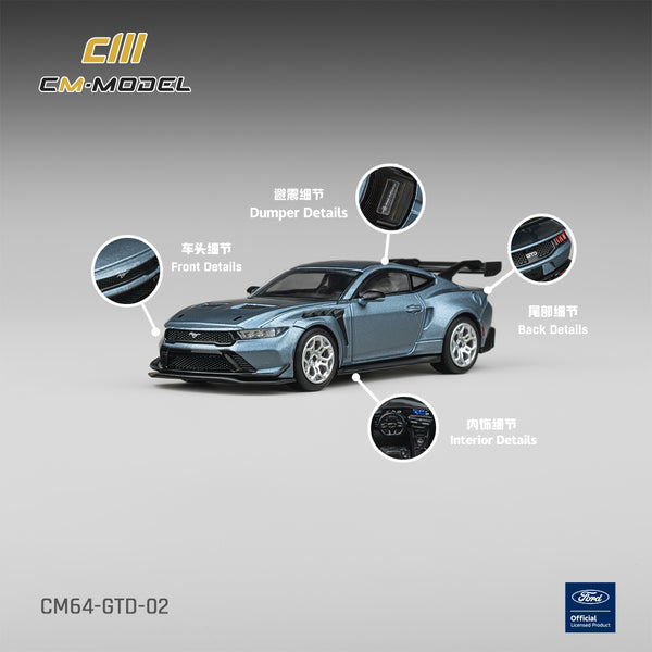 [CM MODEL] 1:64 Ford Mustang GTD Indulgent Blue