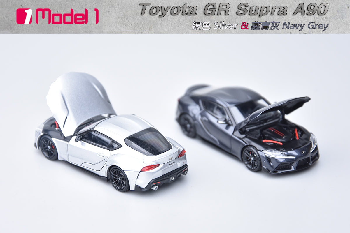 [MODEL 1] 1:64 Toyota GR Supra A90 Silver Metallic - Toy Space Diecast Online Store Singapore