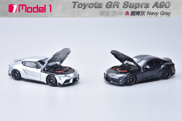 [MODEL 1] 1:64 Toyota GR Supra A90 Silver Metallic - Toy Space Diecast Online Store Singapore