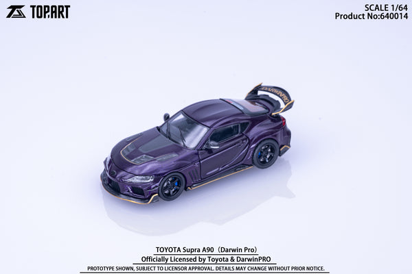 [TOP ART] 1:64 Toyota Supra A90 DarwinPRO Widebody Purple - Toy Space Diecast Online Store Singapore