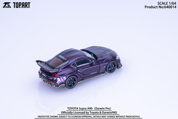 [TOP ART] 1:64 Toyota Supra A90 DarwinPRO Widebody Purple - Toy Space Diecast Online Store Singapore