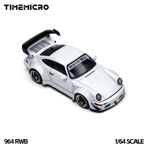[TIME MICRO] 1:64 RWB 964 White - Toy Space Diecast Online Store Singapore