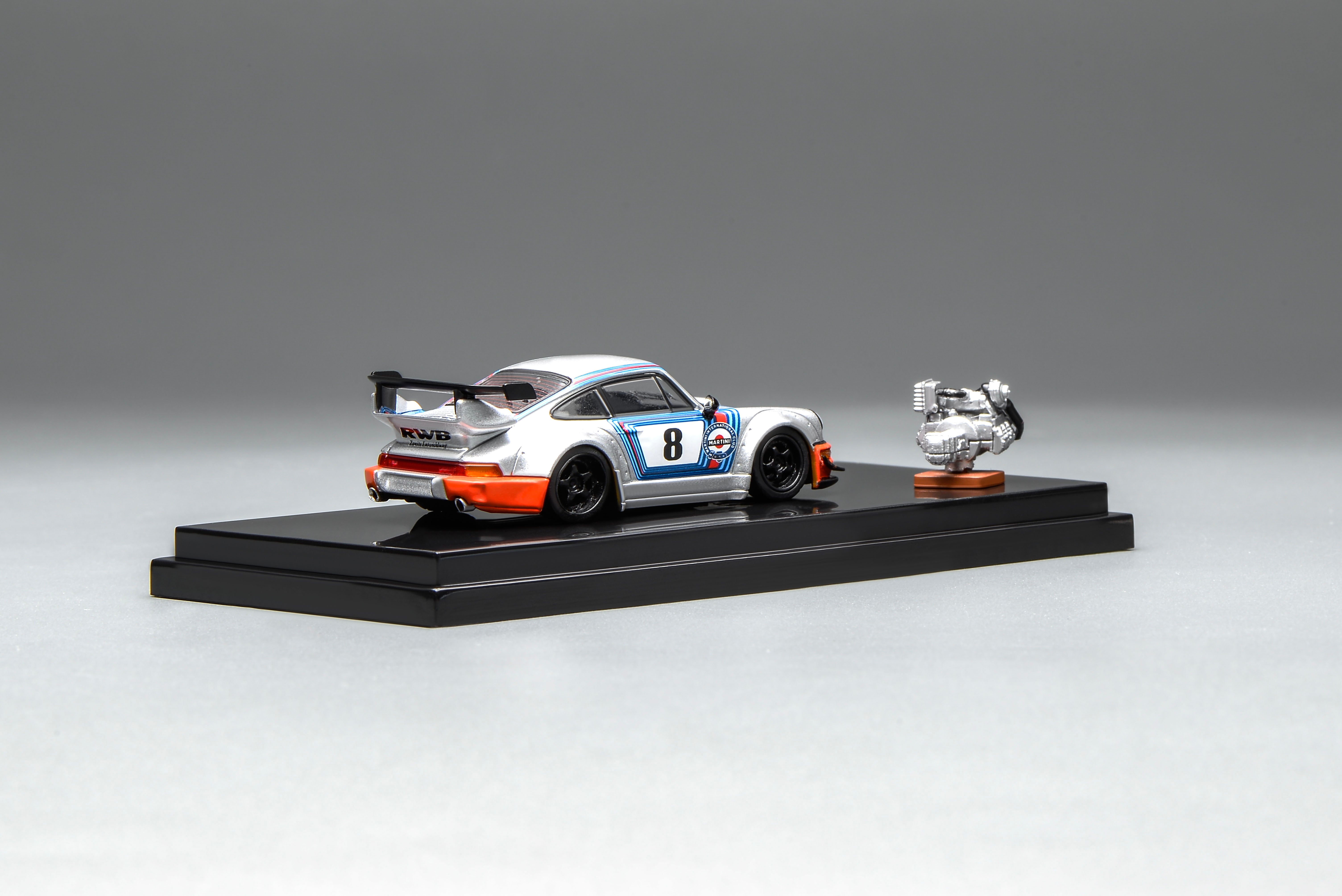 [MOTORHELIX] 1:64 RWB 964 Martini - Toy Space Diecast Online Store Singapore