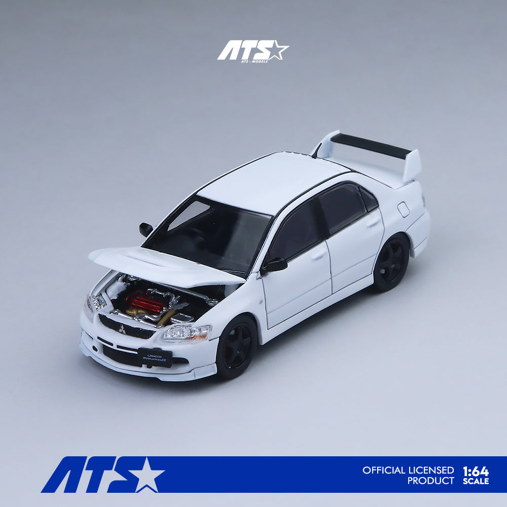 [ATS CAR MODEL] 1:64 Mitsubishi Lancer Evolution IX White