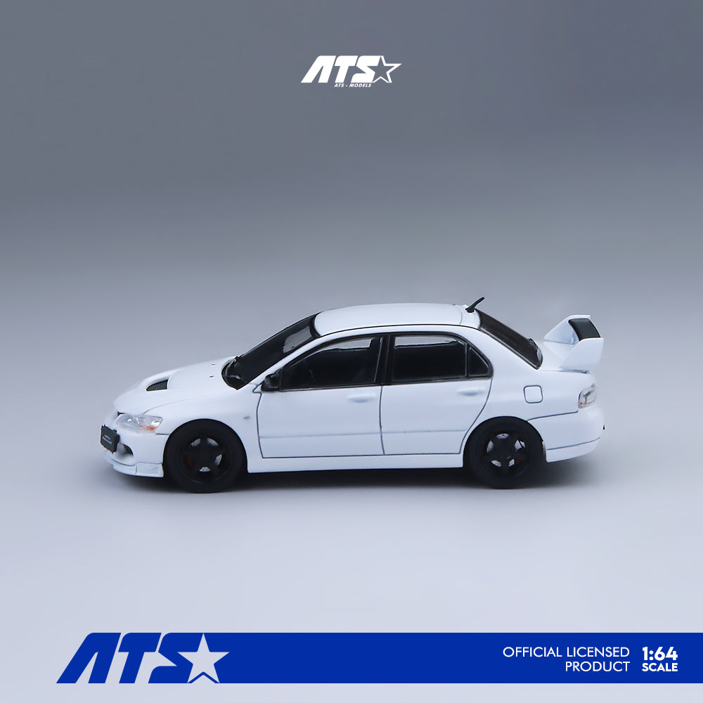 [ATS CAR MODEL] 1:64 Mitsubishi Lancer Evolution IX White