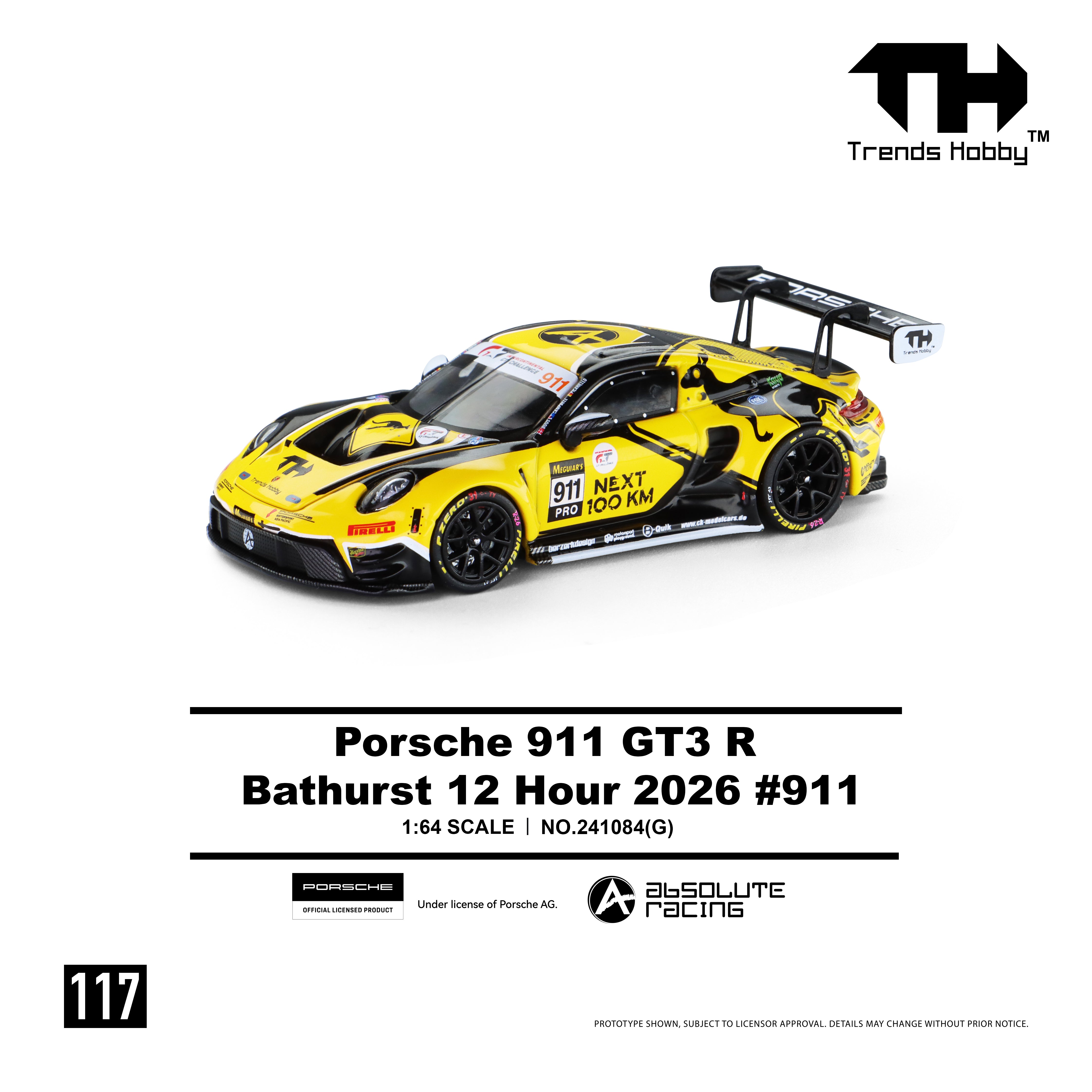 [TRENDS HOBBY] Porsche 911 GT3 R B12H 2026 #911