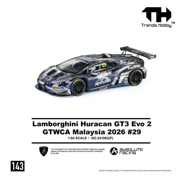 [TRENDS HOBBY] Lamborghini Huracan GT3 EVO2 GTWCA Malaysia 2026 #29