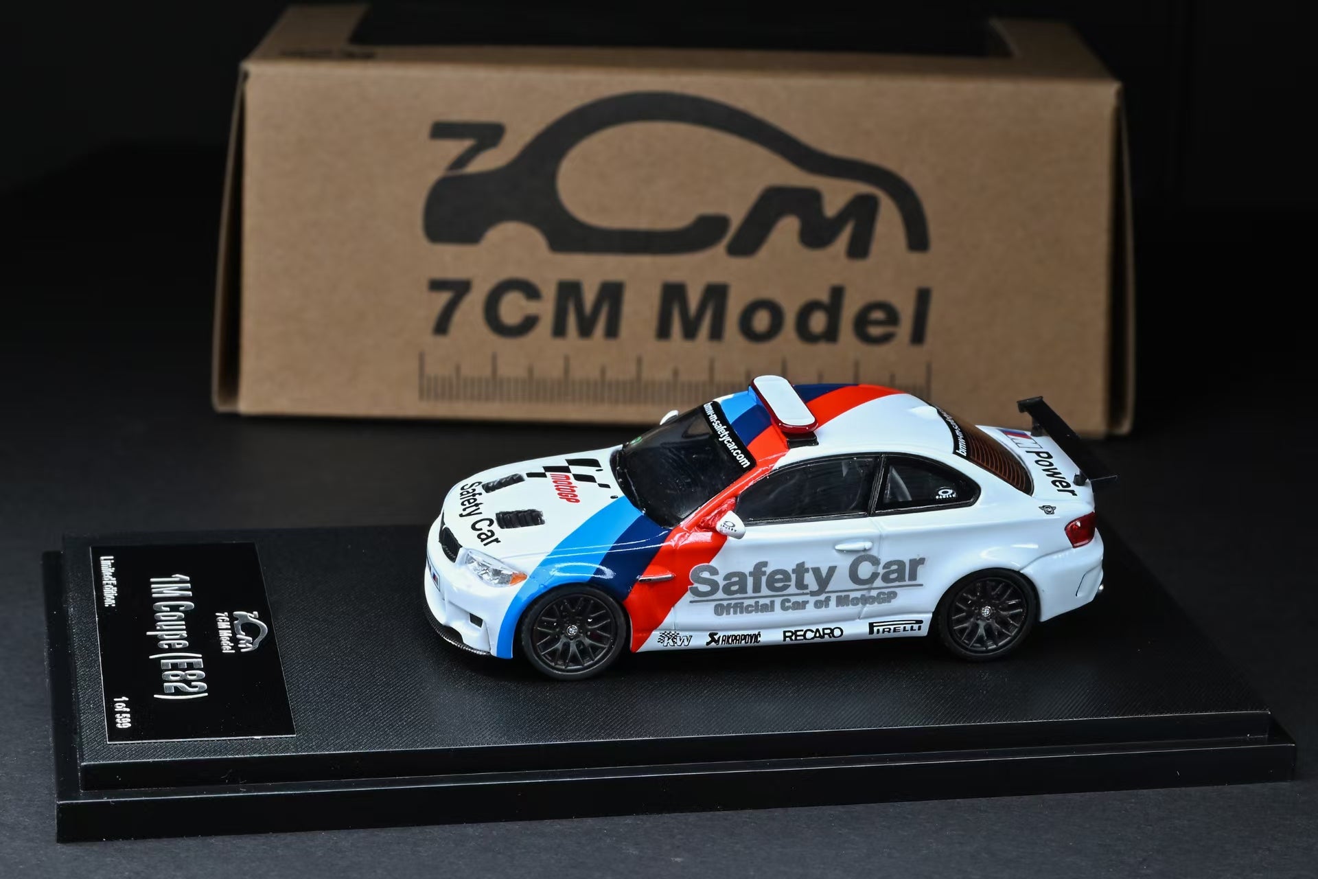 [7CM MODEL] 1:64 BMW 1M Coupe (E82) Moto GP Safety Car - Toy Space Diecast Online Store Singapore