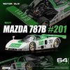 [MOTORHELIX] 1:64 Mazda 787B White/Green #201