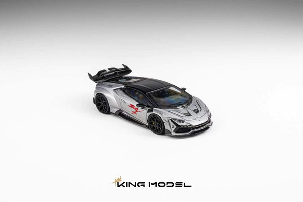 [KING MODEL] 1:64 DarwinPRO Huracan LILITH Silver