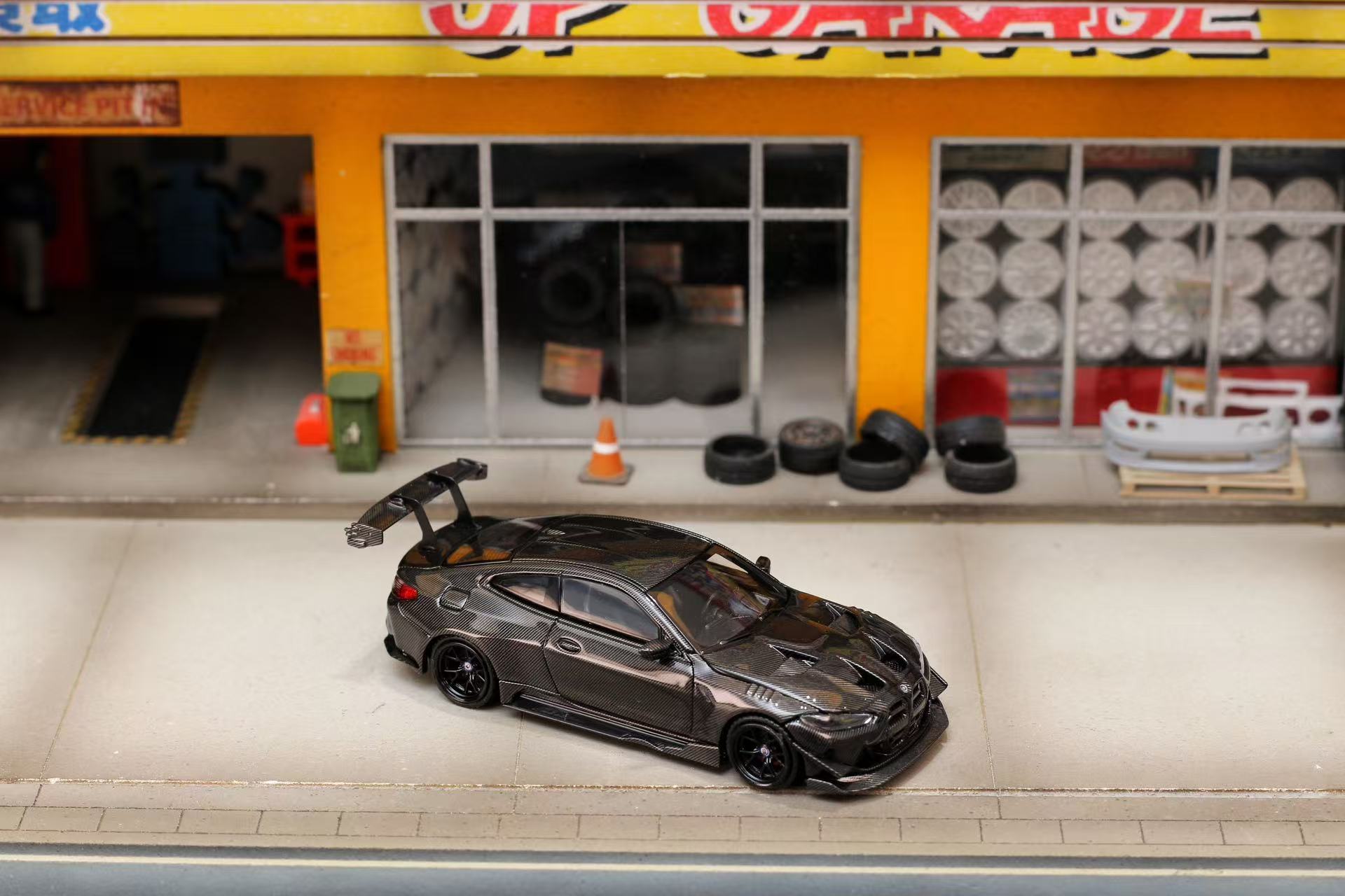 [STREET WEAPON] 1:64 BMW M4 Flossmann Full Widebody Kit G82 GTR Black [TMCS Malaysia 2026]