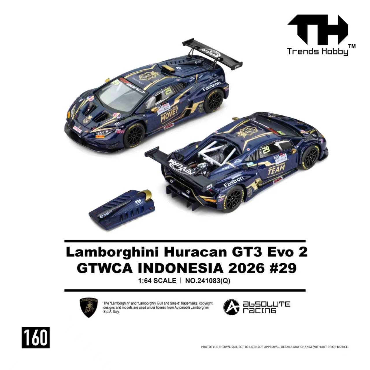 [TRENDS HOBBY] Lamborghini Huracán GT3 EVO2 GTWCA Indonesia 2026 #29