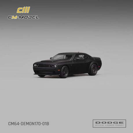 [CM MODEL] 1:64 Dodge Demon 170 Matte Black - Toy Space Diecast Online Store Singapore